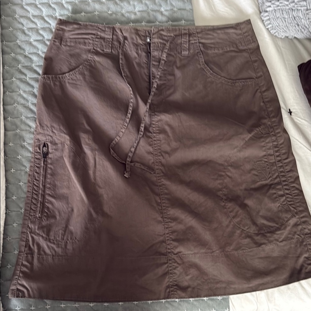 Eddie Bauer Brown A-Line Skirt